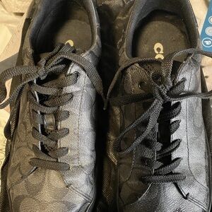 Stylish Black Men's Sneakers Coach Shoes 91/2 Men’s Black